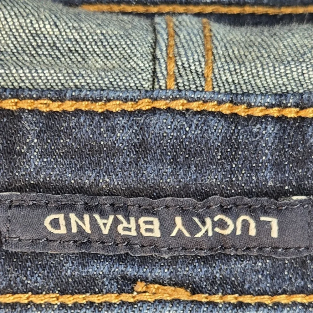 Lucky Brand Men Jeans 30X30 Dark Blue Denim 411 Athletic Taper Coolmax 23